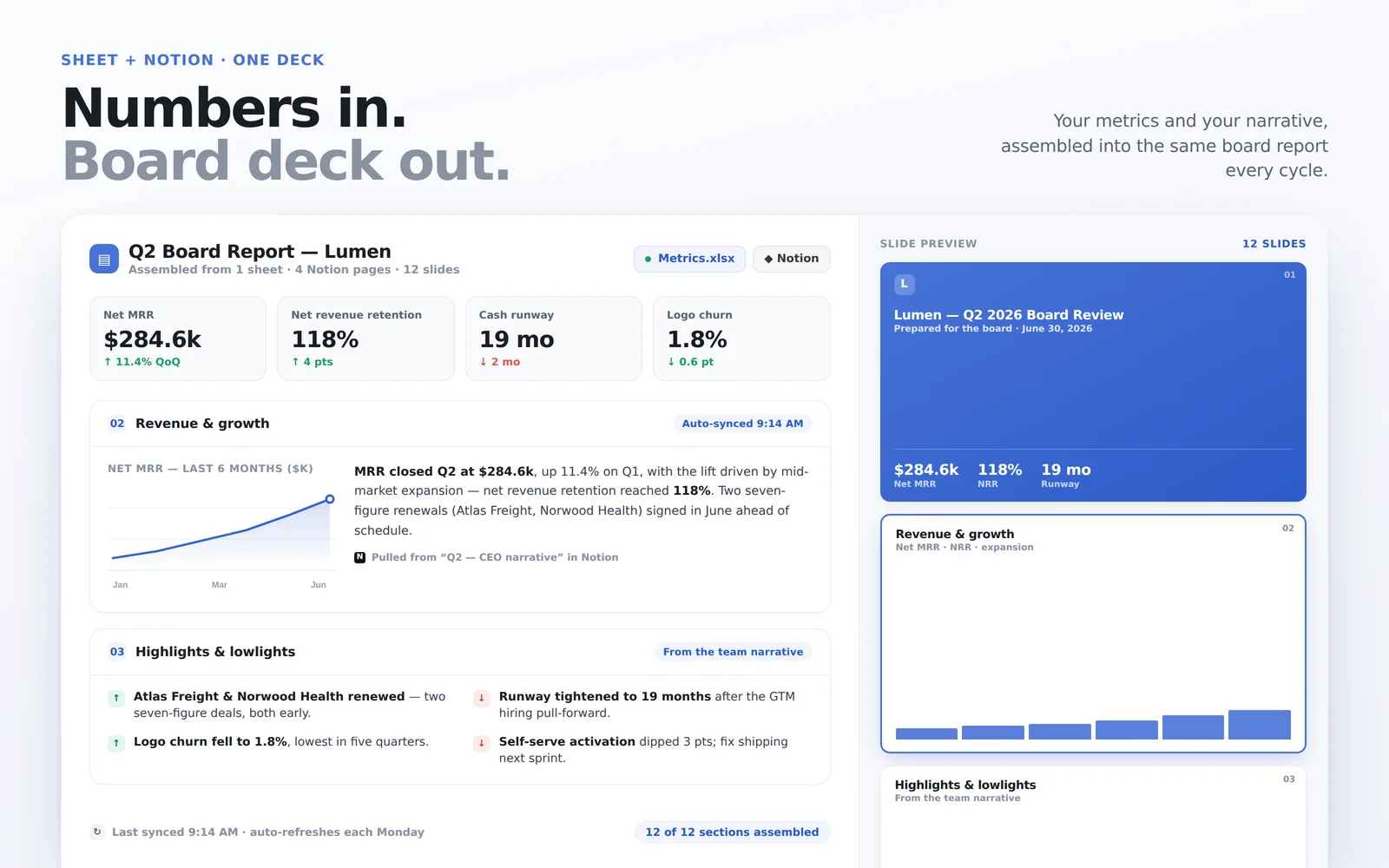 Board Report Builder screenshot 1