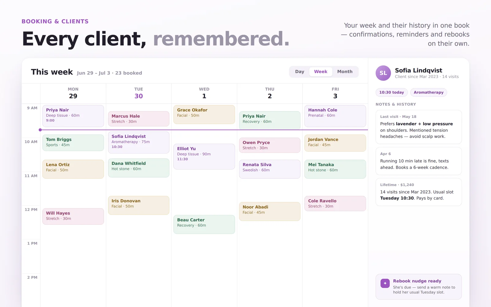 Booking &amp; Clients screenshot 1