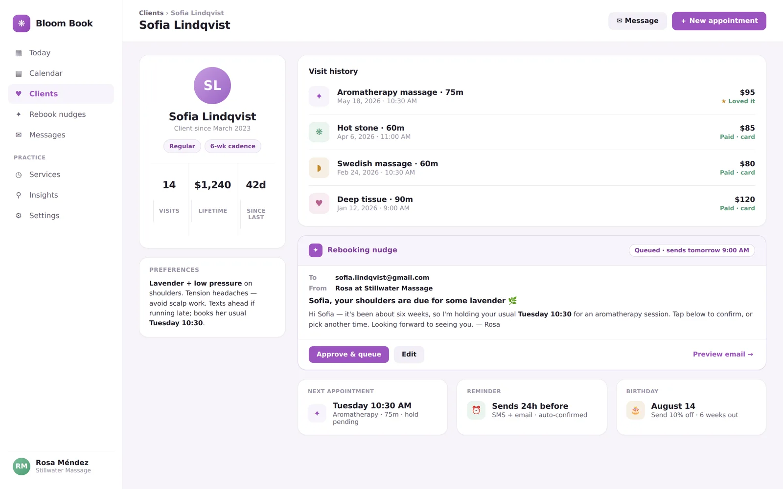 Booking &amp; Clients screenshot 2