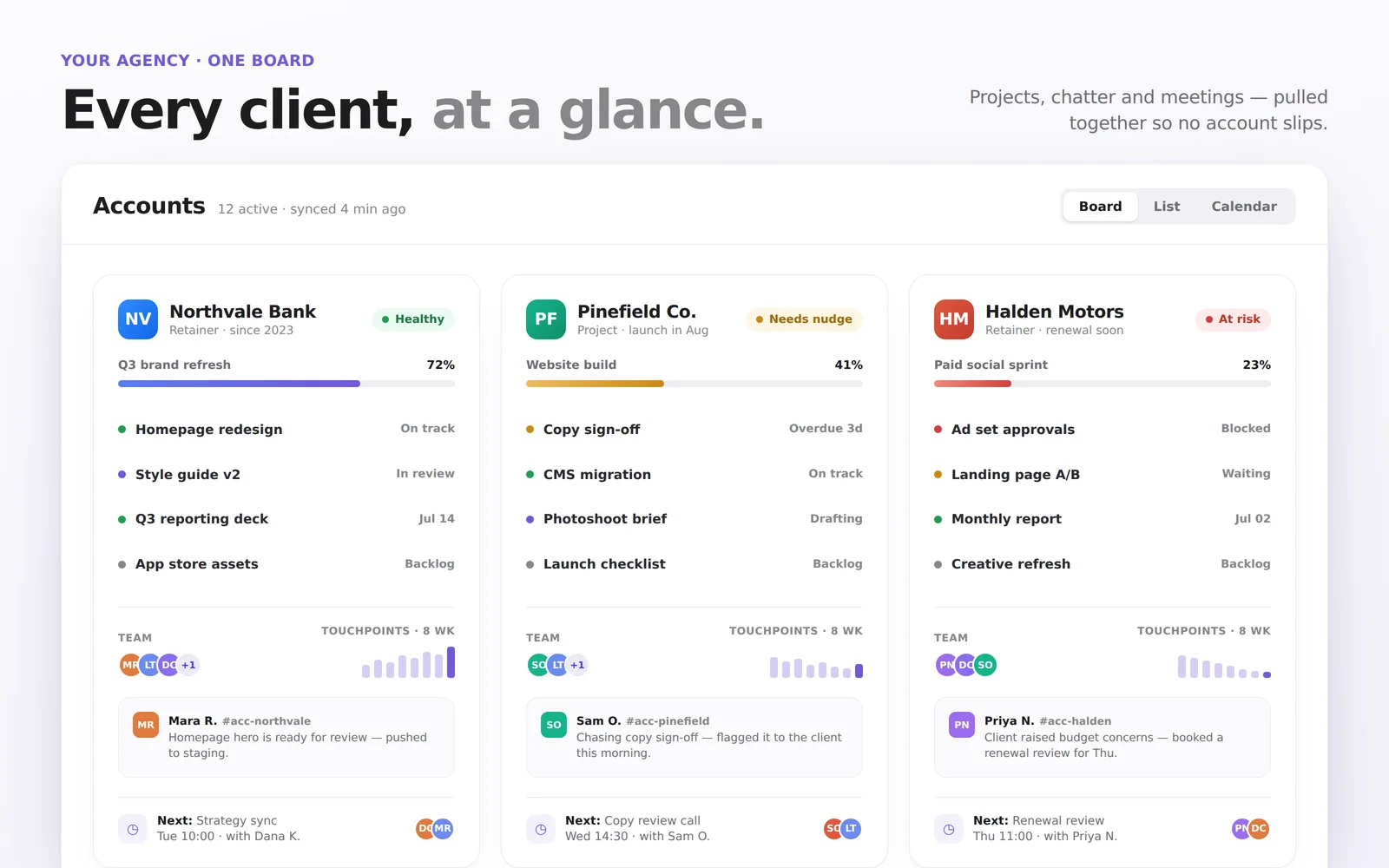 Client Dashboard screenshot 1
