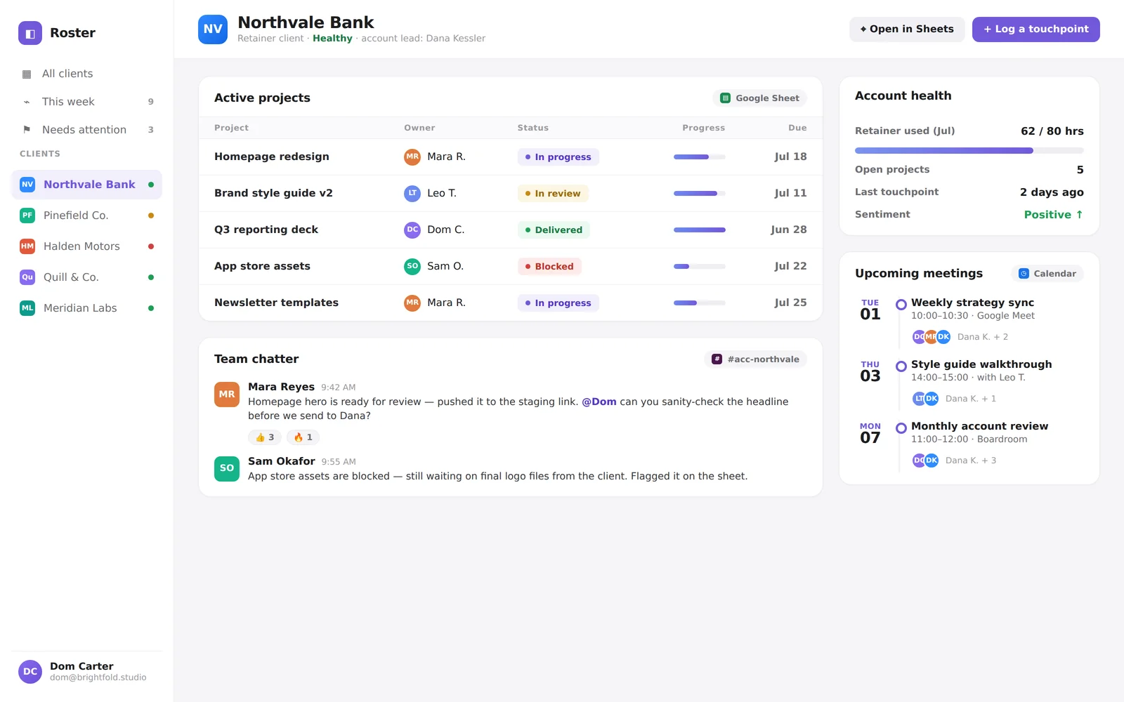 Client Dashboard screenshot 2
