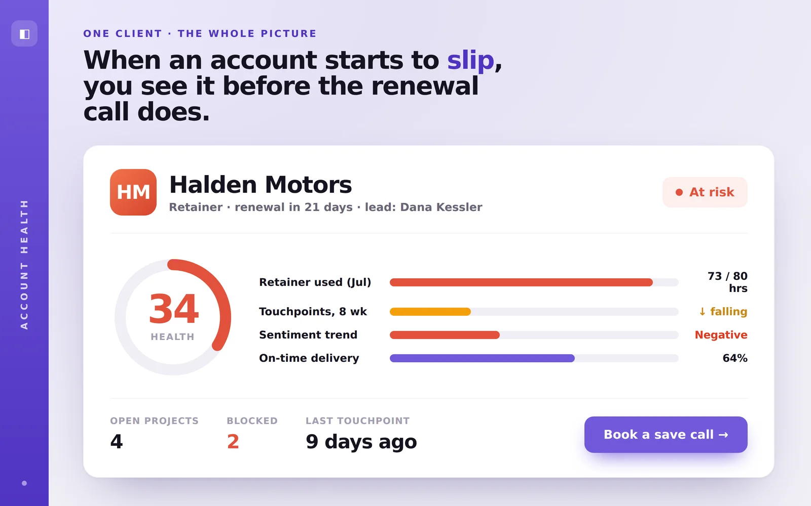 Client Dashboard screenshot 3