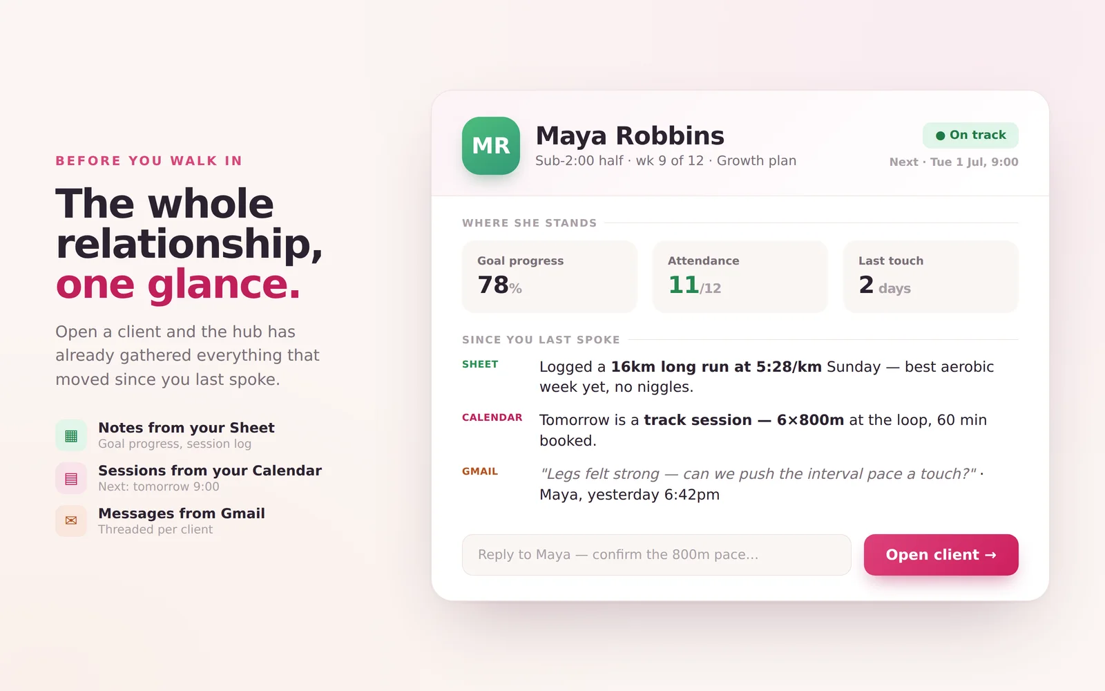 Coaching Client Hub screenshot 4