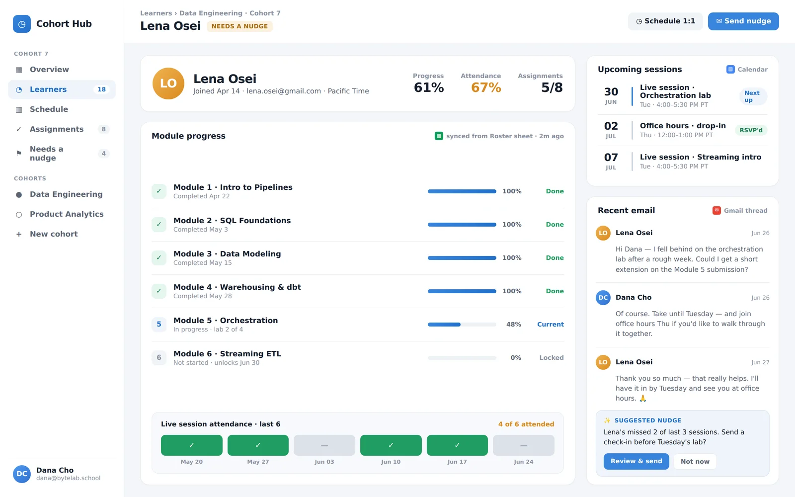 Cohort Hub screenshot 2