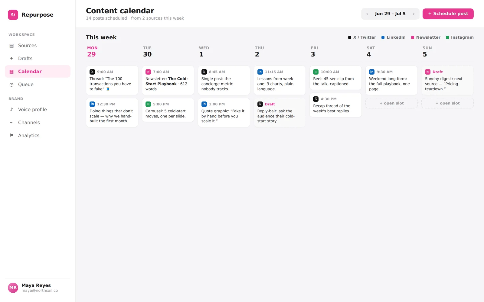 Content Repurposer screenshot 2