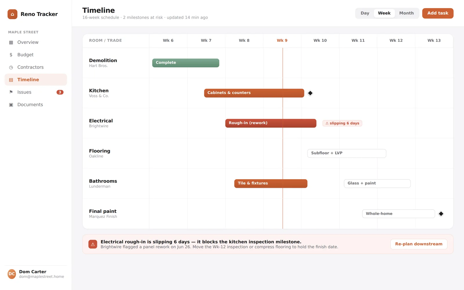 Home Reno Tracker screenshot 2