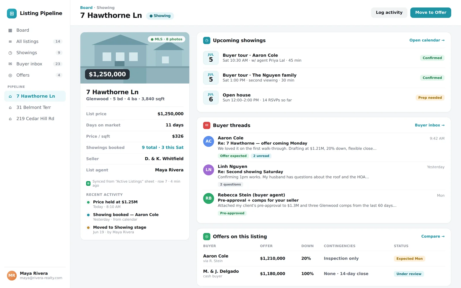 Listing Pipeline screenshot 2