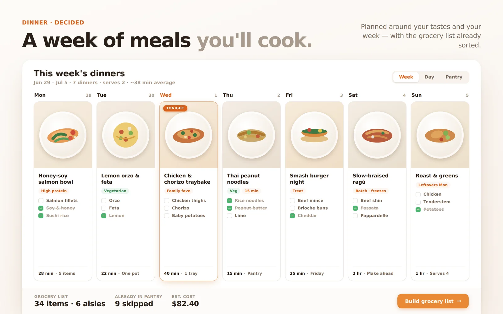 Meal Planner screenshot 1