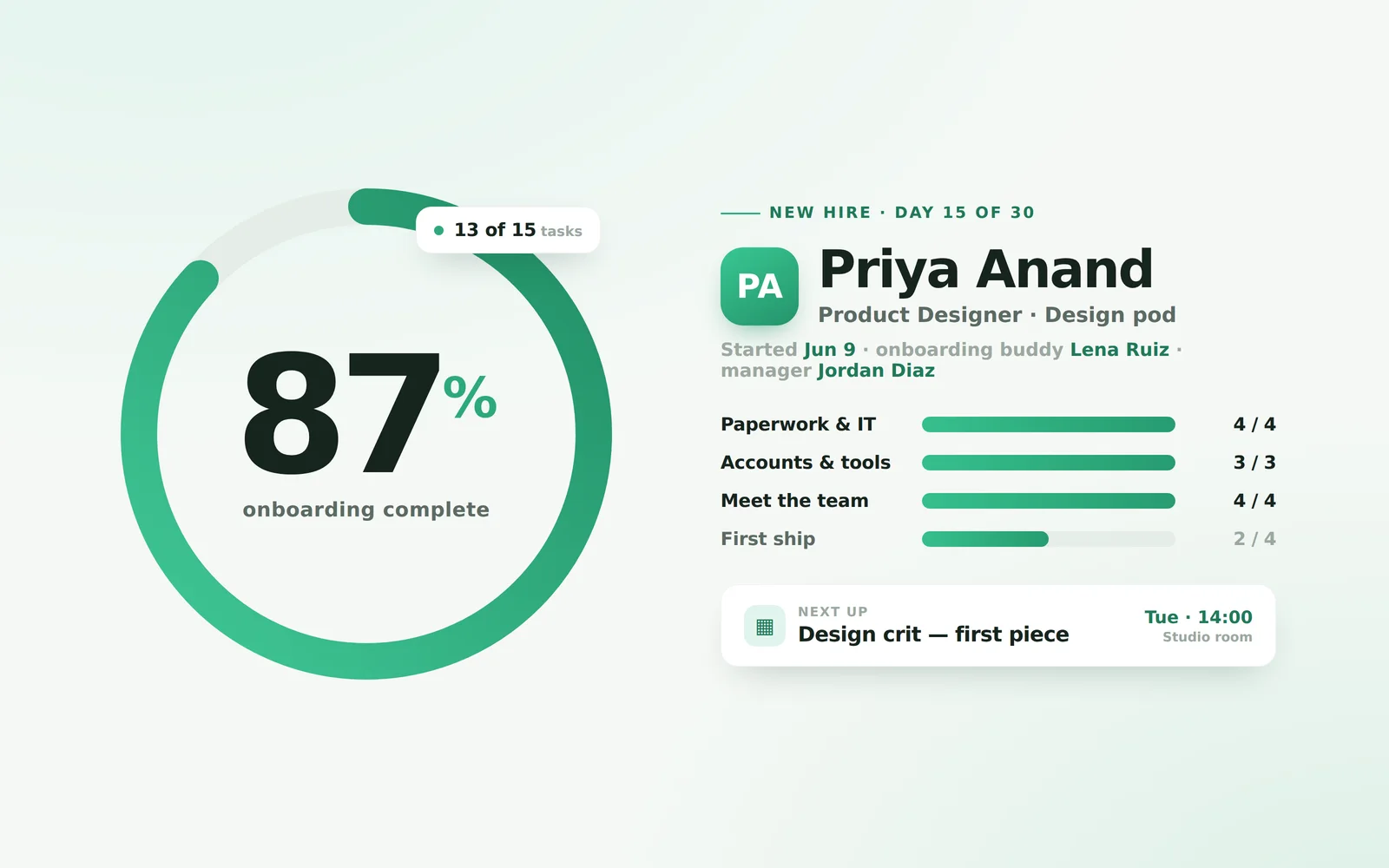 Onboarding Tracker screenshot 3