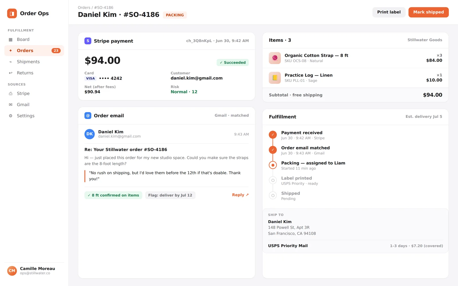 Order Ops screenshot 2