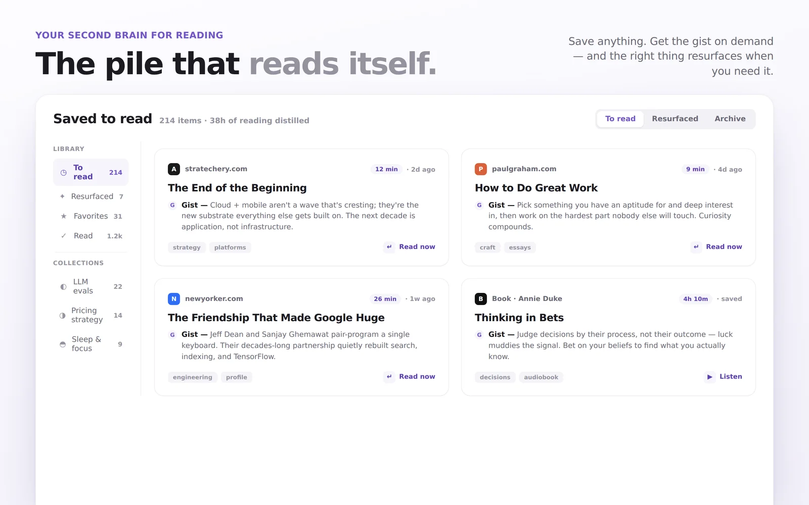Reading-List Brain screenshot 1