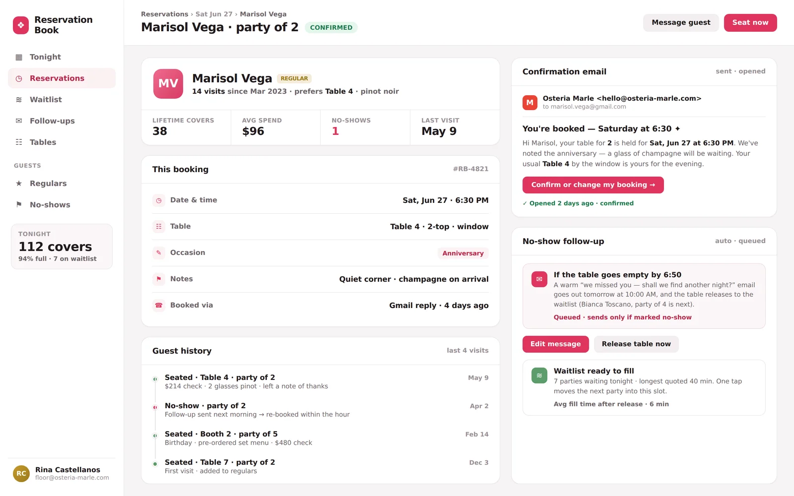 Reservation Book screenshot 2