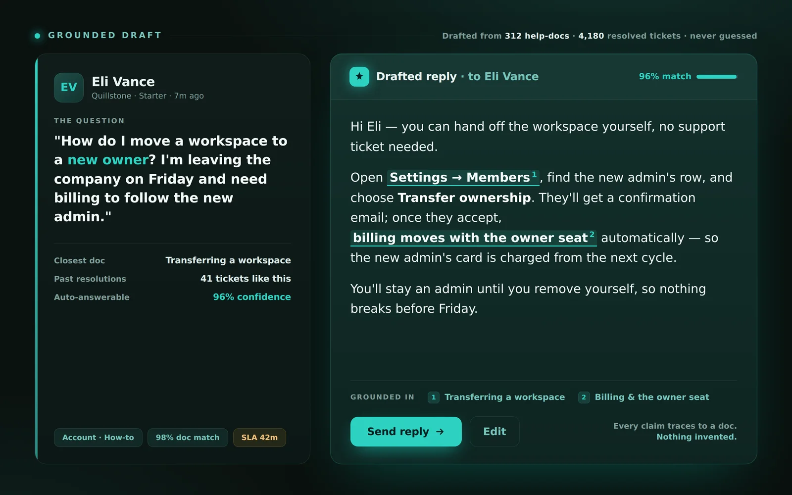 Support Cockpit screenshot 3