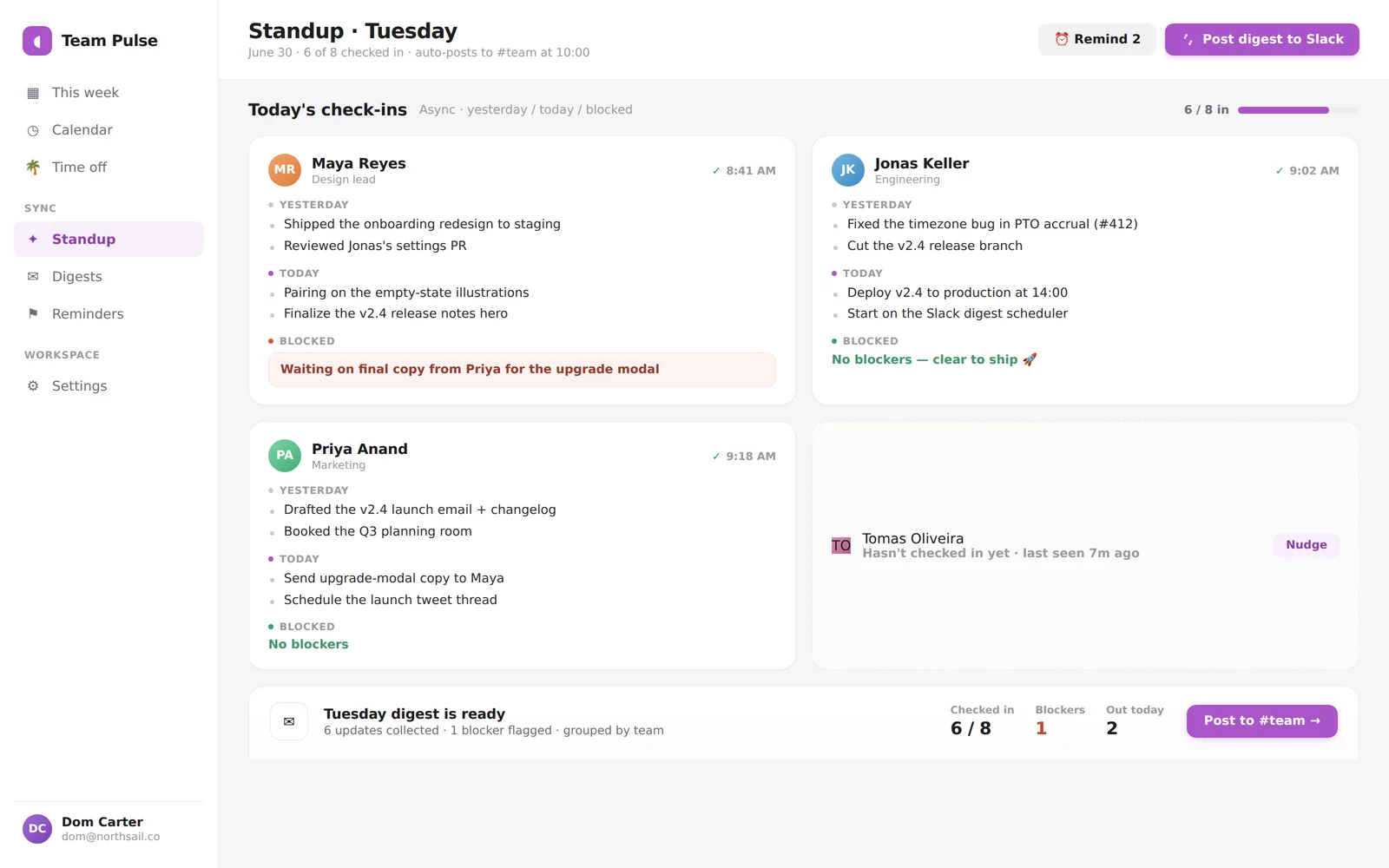 Team Pulse screenshot 2