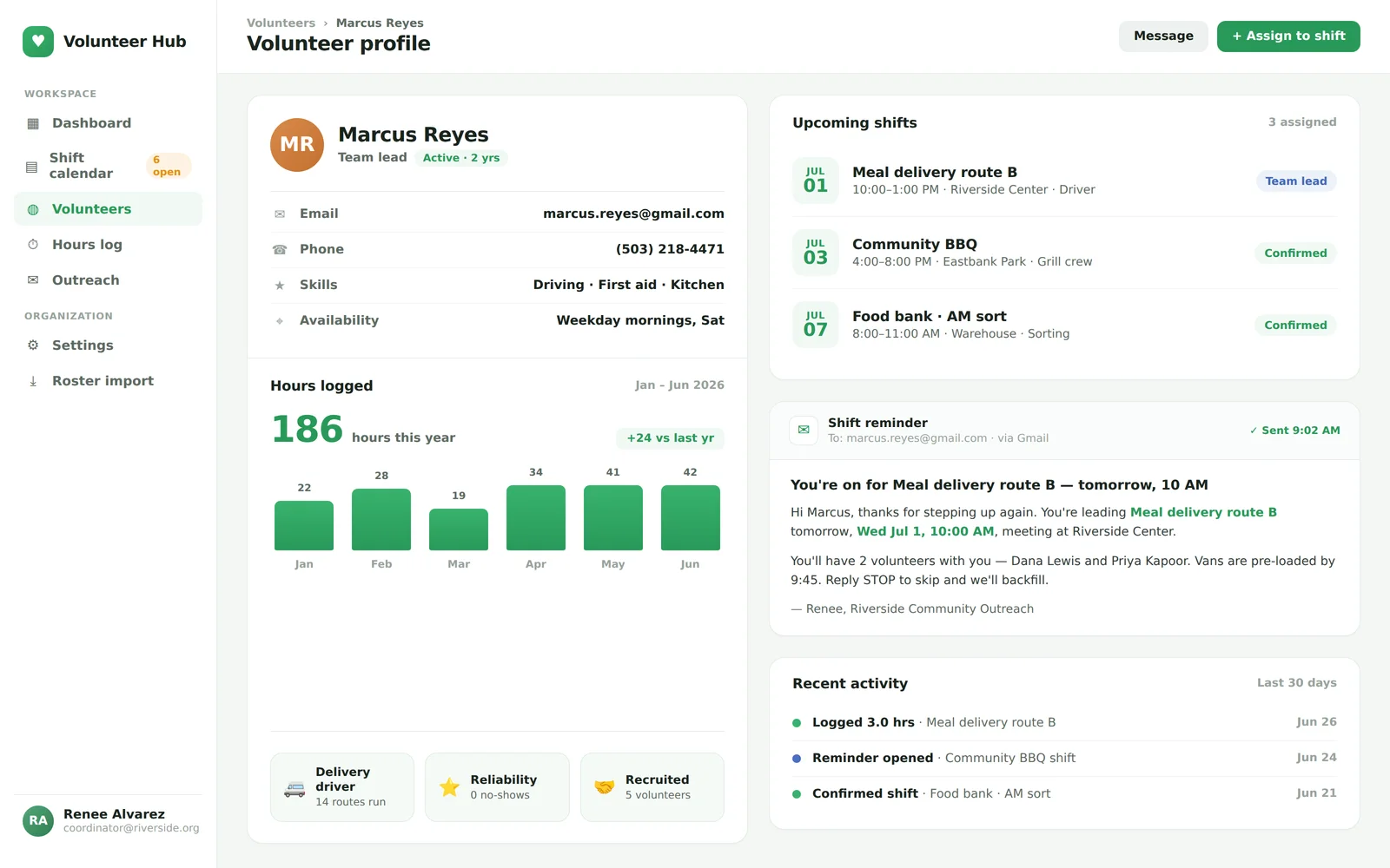 Volunteer Hub screenshot 2