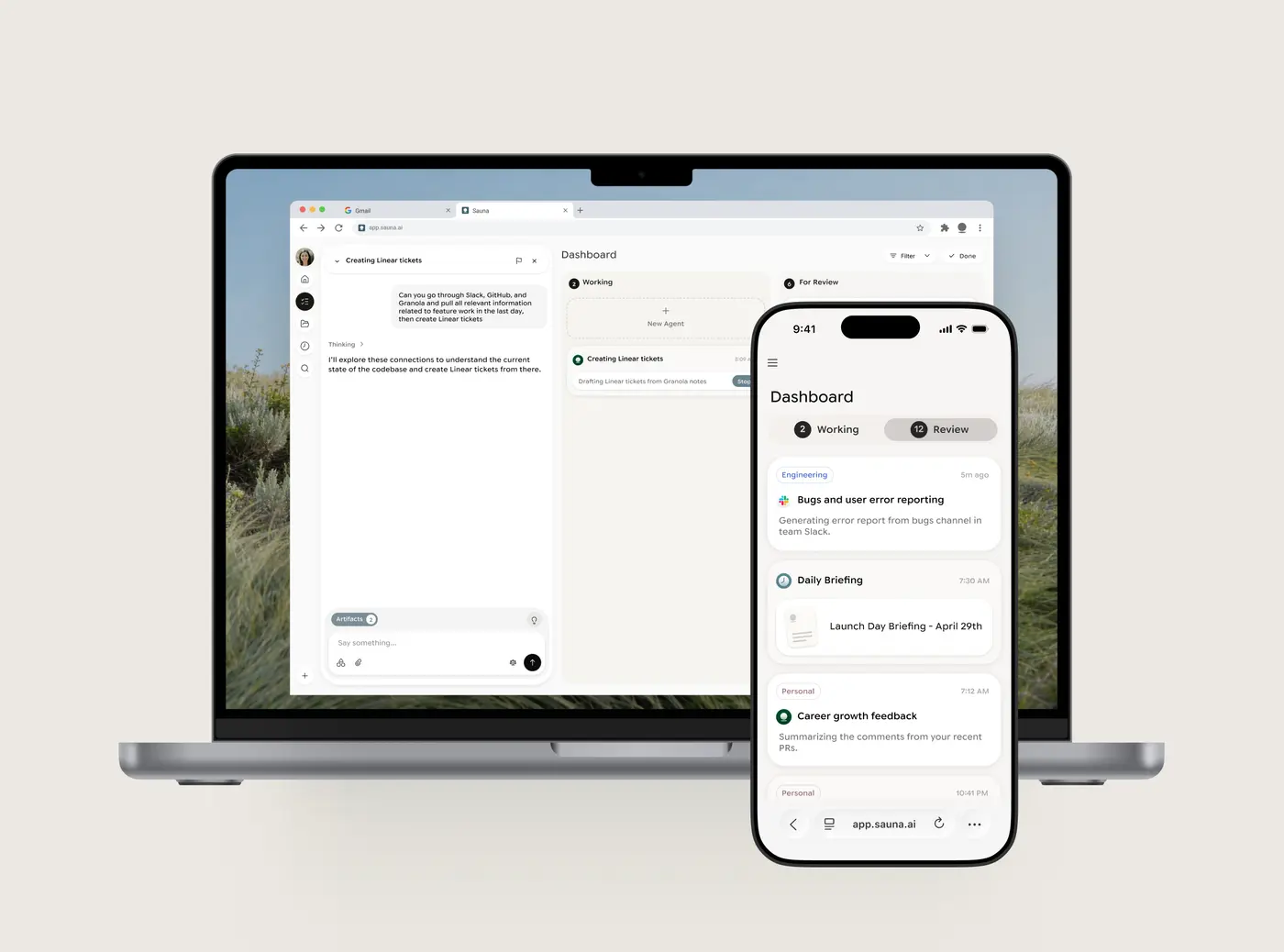 Web + iOS app